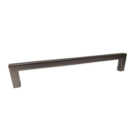Crown 8" Modern Square Cabinet Pull with 7-1/2" Center to Center Dark Pewter Finish CHP87229DP